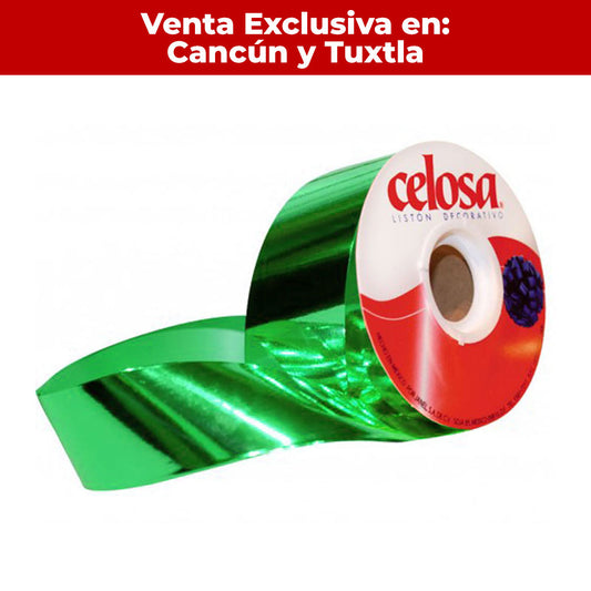 Cinta Celosa Liston Metalico Verde #5 Modelo 280 Janel