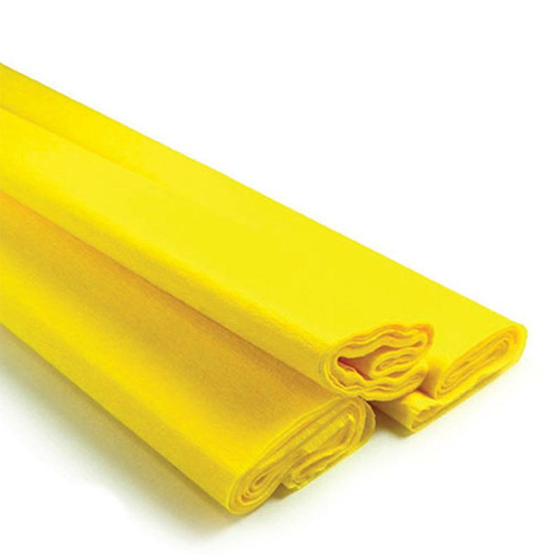 Papel Crepe Amarillo 10 piezas Colibrí 8-A