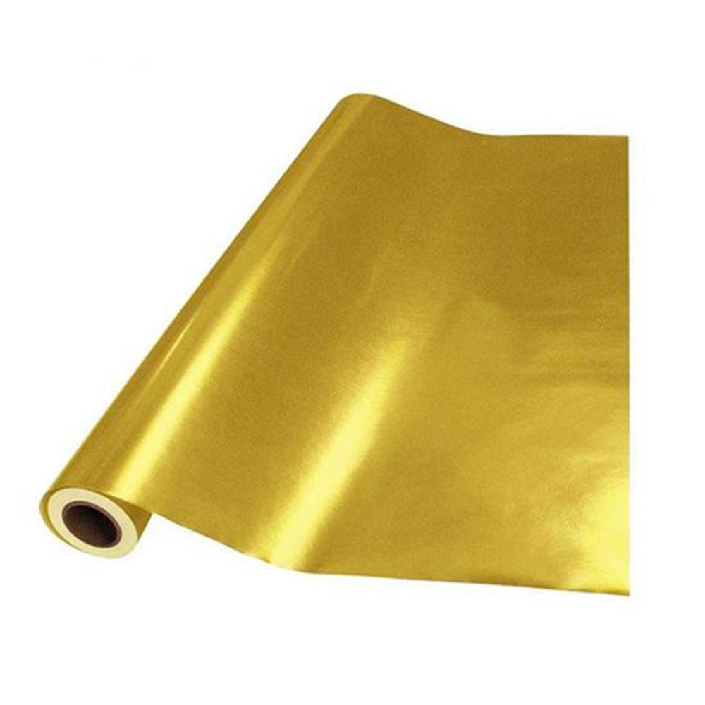 Papel Metalizado Brillante Oro Rollo 25 mts Navi Plastic