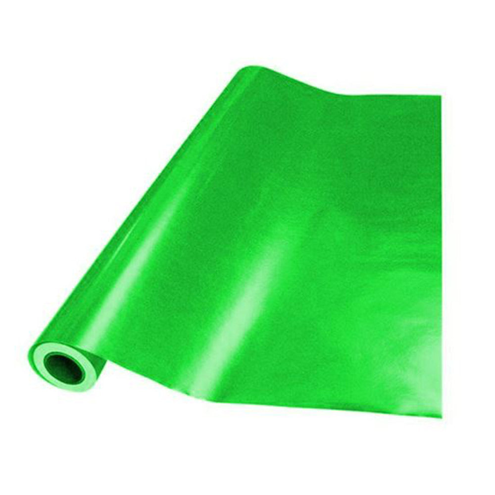 Papel Metalizado Brillante Verde Rollo 25 mts Navi Plastic