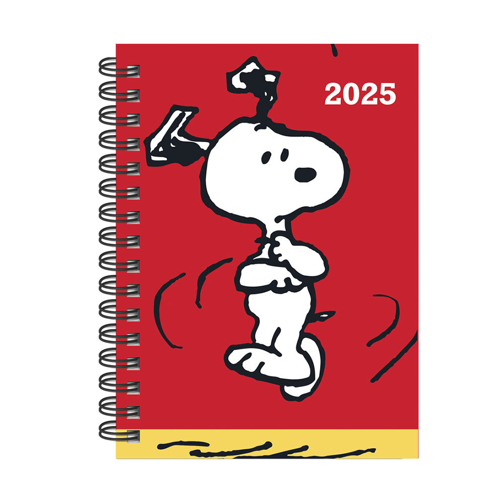 Agenda 2025 Diaria Snoopy con Stickers