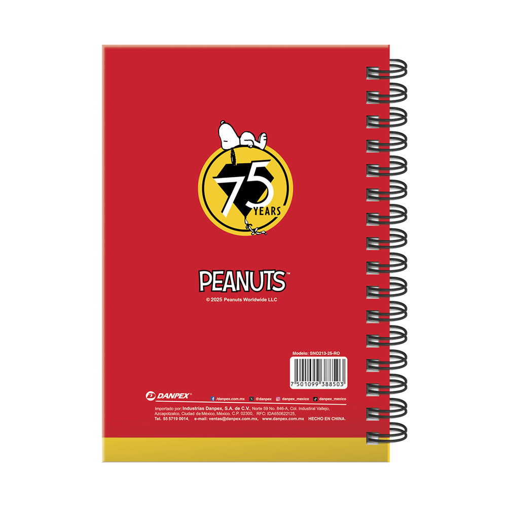 Agenda 2025 Diaria Snoopy con Stickers