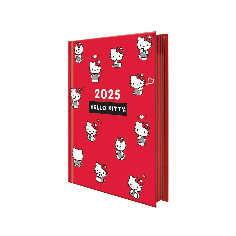 Agenda 2025 Diaria Hello Kitty con Stickers