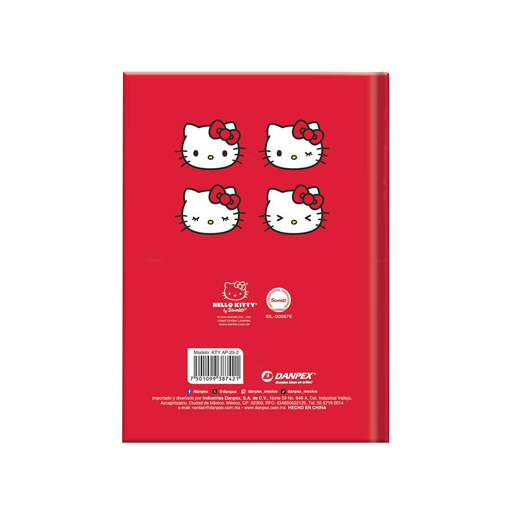 Agenda 2025 Diaria Hello Kitty con Stickers