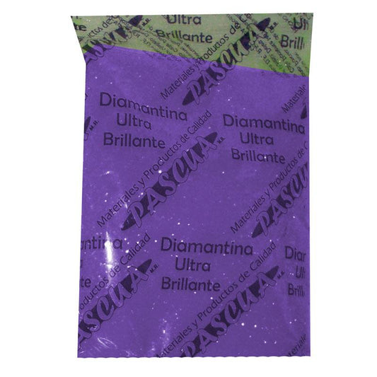 Diamantina Fina Morado 50 grs Pascua Megafumi (5 pzas)