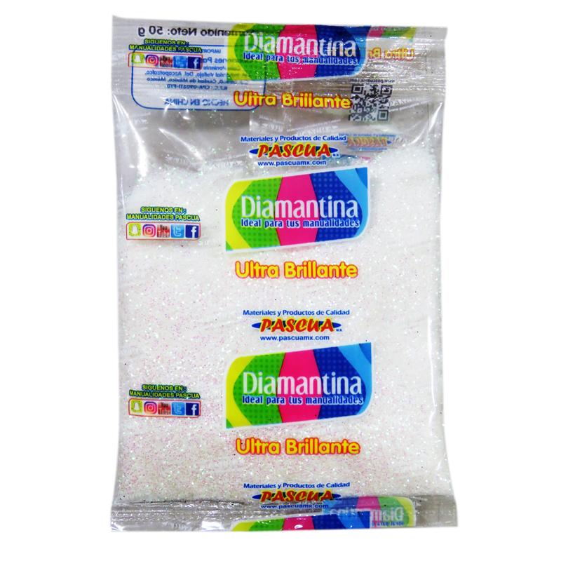 Diamantina Fina Iris Blanca 50 grs Pascua Megafumi (5 piezas)