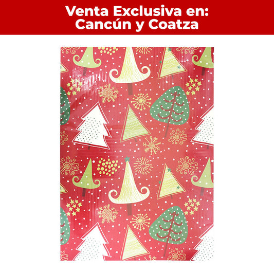 Papel de Regalo Navideño #10 75 x 51 cm 80 grs 10 piezas Itrade