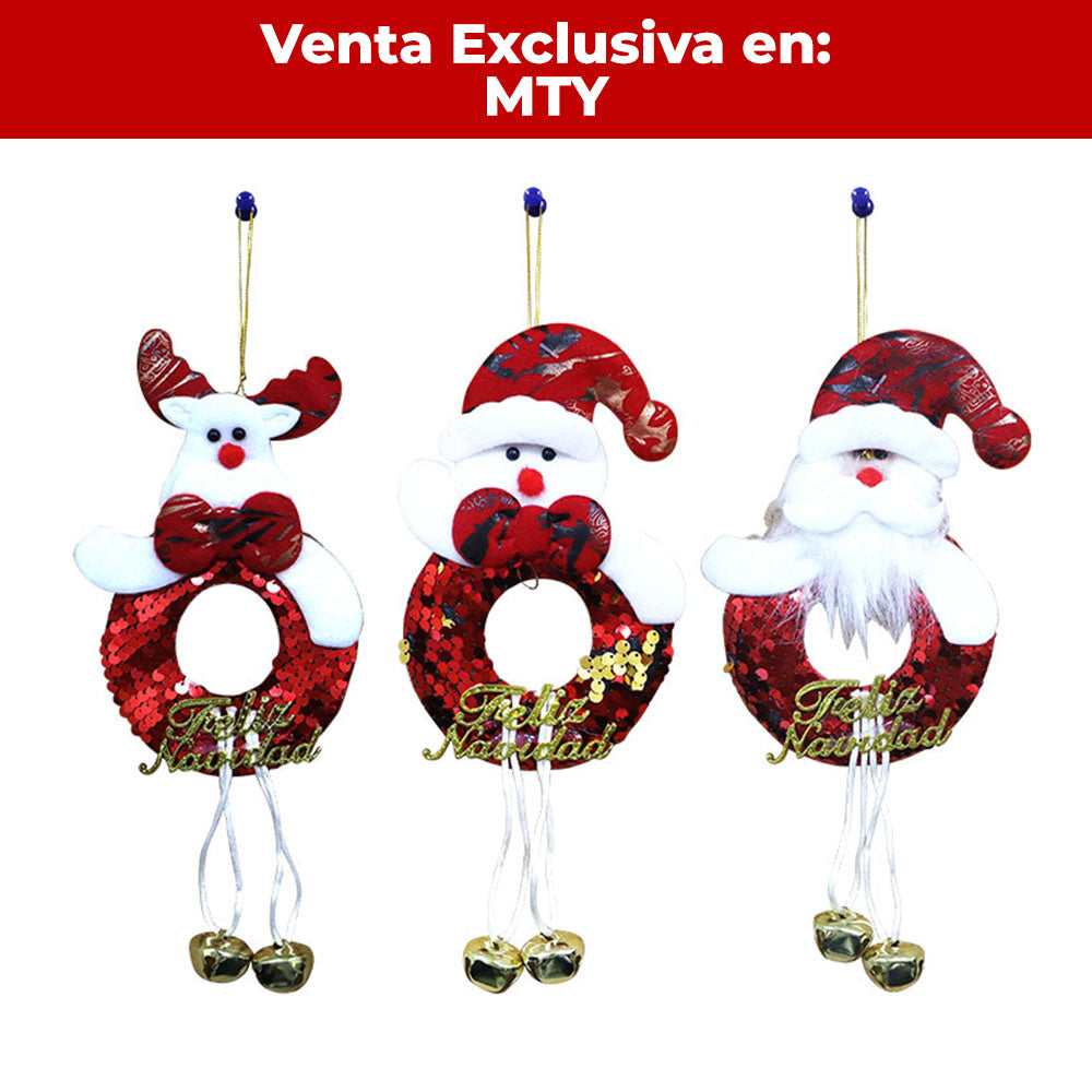 Adorno Navideño Colgante Figuras Circulares Itrade