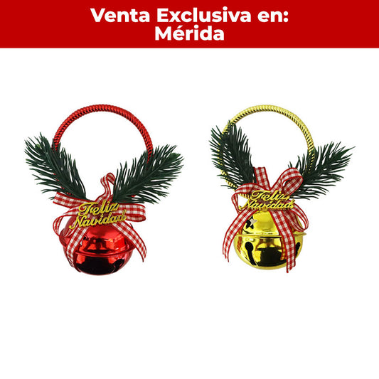 Adorno Navideño Colgante Campana Roja o Dorada ITrade